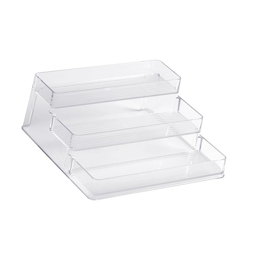 Nail Polish Organizer Holder Rack Shelf 3 Tier Multifunctional Transparent Nail Polish Display Rack