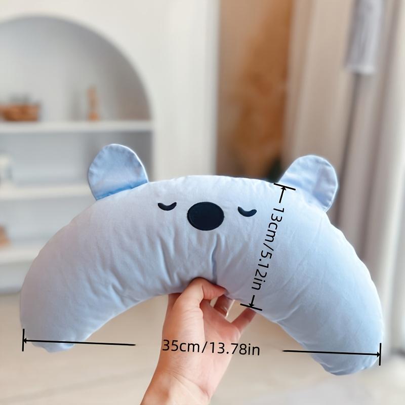 

1 шт. Милая подушка для питомца в форме медведя, U-образная, для глубокого сна, поддержка позвоночника, мягкая полиэстеровая подушка для собак, кошек, сна питомца, мультяшная подушка для питомца синий