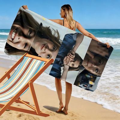 Millie Print Beach Towel, Large Soft Quick Dry Towel for Beach Camping Swimming
