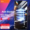 Triple Enhanced Tempered Glass Screen Protector for Redmi 10x/10x Pro 5G Edition, Full Coverage HD Protective Glass for Redmi Phones JM670 Black