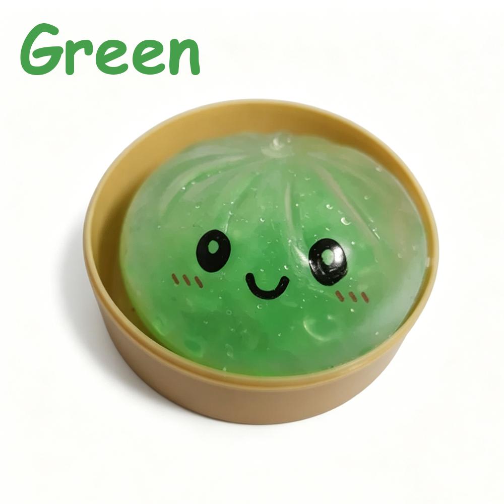 Giant Squishies Dumpling Bun Toy, Glitter Dumpling Stress Ball, Stress Relief Fidget Toy