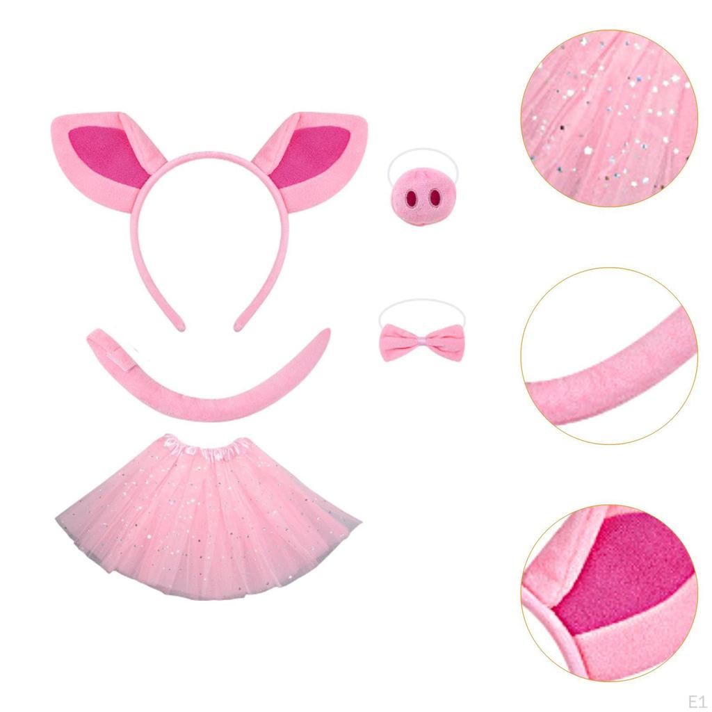 Pig Costume Set Animal Cosplay Decoration for Stage Performances Carnival