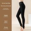 Women's Thick Fleece-Lined Wool-Blend Pants, Ideal for Winter Outdoor Wear, Extra-Warm and Cozy.