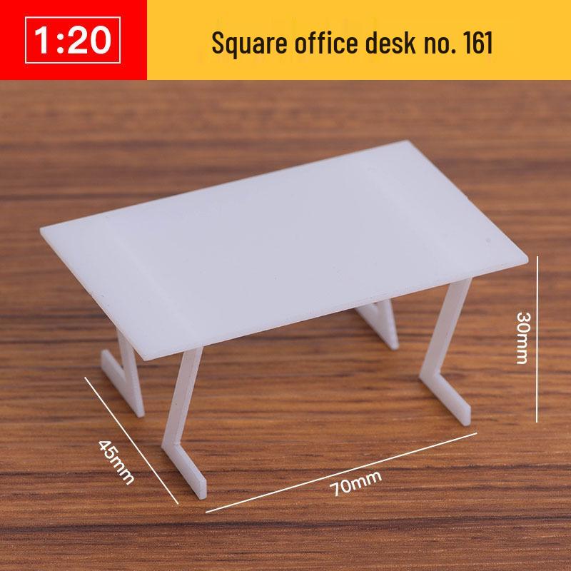 1:20 Scale 3D Miniature Architectural Model: Floor Plan Scene with ABS Furniture