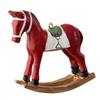 3D Cartoon Horse Christmas Retro Figurines Ornament Multifunction Resin Christmas Tree Decoration Kids Toys Gift