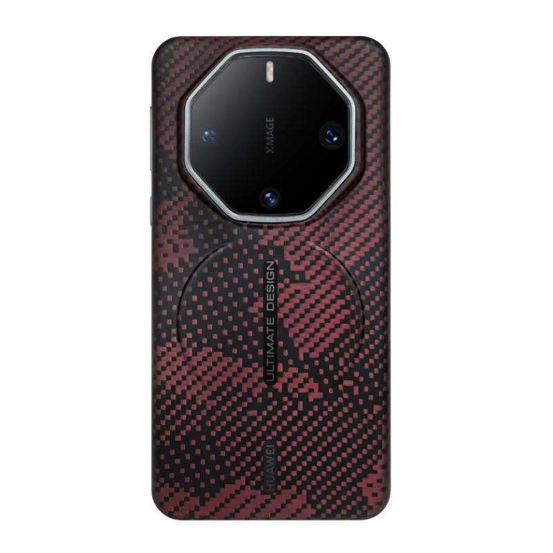 Applicable to Huawei mate60 RS Kevlar Magnetic Mobile Phone Case Aramid Fiber High-grade Hard Case 60RS Protective Case