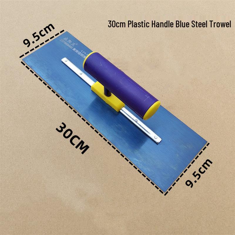 Blue Steel Plastic Handle Putty Scraper and Plastering Knife