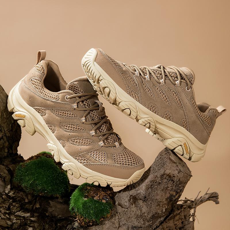 Fashion Breathable Casual Shoes Comfortable Mens Leather Walking Shoes Classic Outdoor Sneakers Lace Up Hiking Sports Footwear Trainers