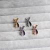 Brooch Bow Cute Dog Cat  Print Scarf Enamel Pin Couple Pet Memorial Jewelry