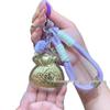 Lucky Bag Keychain Pendant with 999 Pure Gold - Cute and Creative Jewelry Accessory for Mobile Phones