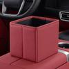 Faux Leather Car Garbage Cans Waterproof Vehicle Trash Can Durable Car Trash Bin  Automotive