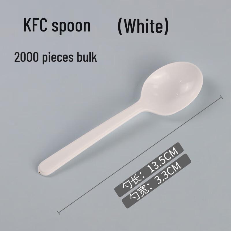 Individually Wrapped Disposable Plastic Soup Spoons