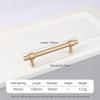 Satin Brass Drawer Pulls T Shape Furniture Handles Modern Pull Handles  Kitchen Cabinet Wardrobe
