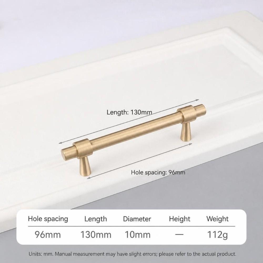 Satin Brass Drawer Pulls T Shape Furniture Handles Modern Pull Handles Kitchen Cabinet Wardrobe