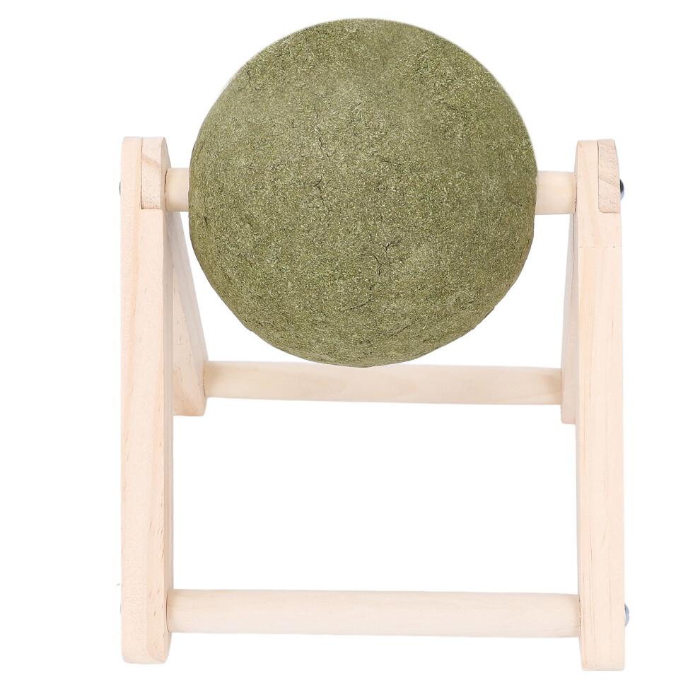 Large Catnip Ball Toy with Wooden Climbing Frame & Scratching Stand