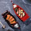 Sushi Serving Ship Plate Elegant Tableware Sashimi Serving Plate Plastic Texture Suitable for Sashimi and Appetizers