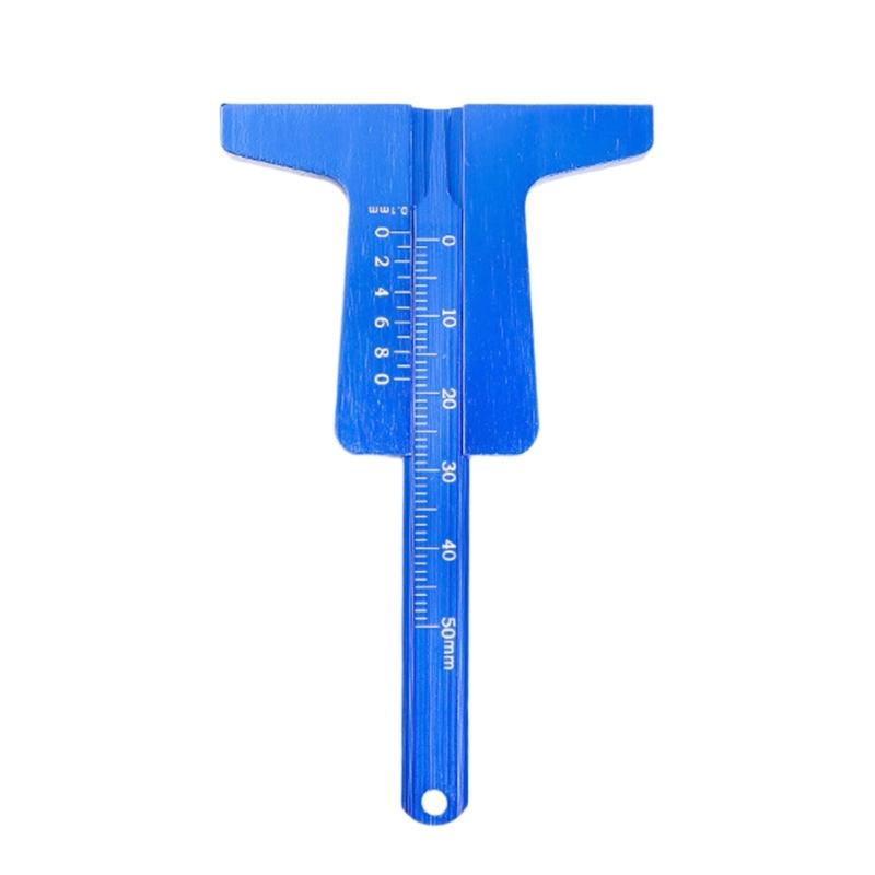 Rustproof Stainless Steel Tire Depth Gauge Measuring Tool Featuring Easy to Read Marking Ideal for Car and Bike Tires