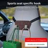 Double Hook Car Headrest Hook High Load-Bearing Seat Back Organizer  Car Rear Seat