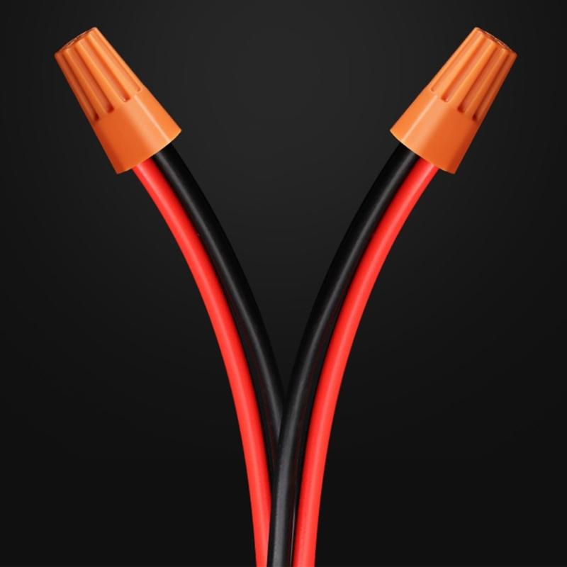 Wire Caps Connectors with Steel Spring for Stable Connection 300pcs Easy Twist On Ribbed Caps Electrical Wire Connection