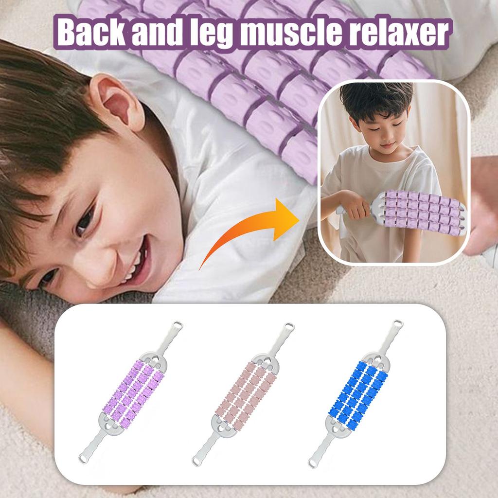 Massage Stick Three Rows Of Yoga Mace Children's Back And Leg Muscle Relaxer