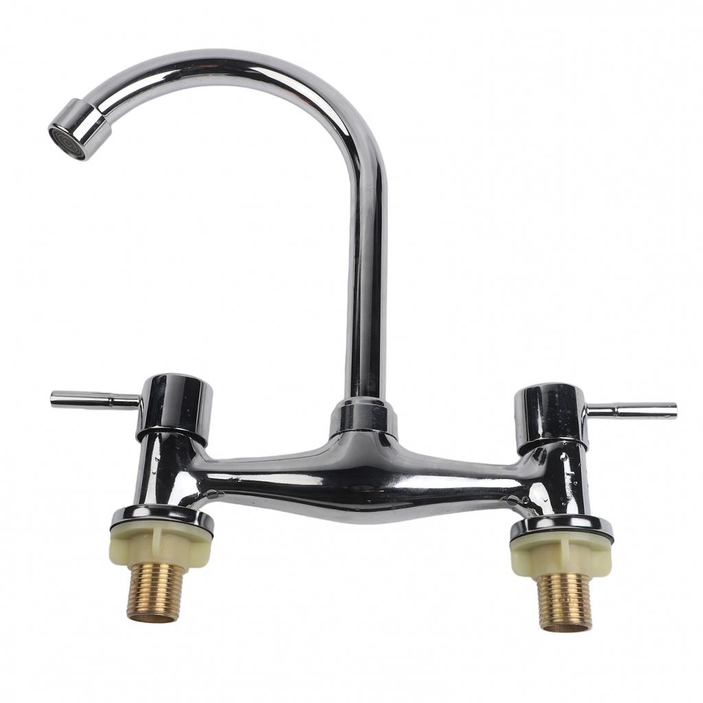 Solid Brass Chrome Construction Hot And Cold Mixing Faucet Hole Deck Basin Sink
