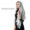 Lace Headscarf Veil Cape Scarf 70x150cm Women's Classic Shawl Soft Breathable Hollowed Out Solid Color Headband Shawl