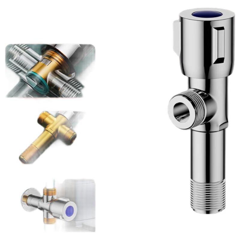 TLXT Thickened Brass In-Wall Hot Water Angle Valve (2-Pack)