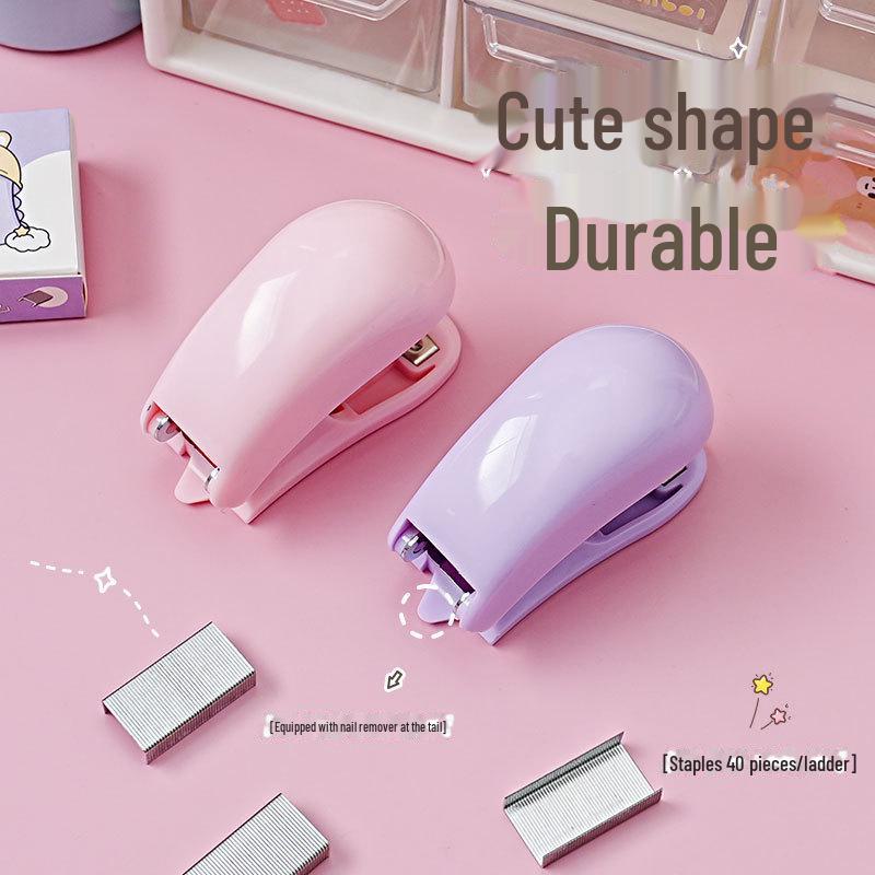 Creative Mini Dinosaur Stapler Set - Cute, Portable, Labor-Saving Binding Tool for Students