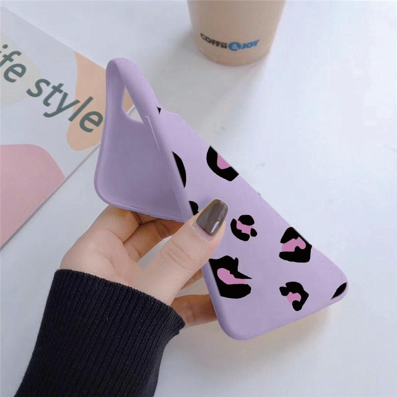 Weiche Silikonhülle mit Leopardenmuster für iPhone Xiaomi Redmi Note 13 14T 15 Samsung A55 A35 M35 S24 FE Huawei Honor Kamera-Schutzhülle mit stoßfester Abdeckung
