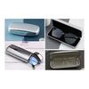 [Miracroute] Glasses Case Silver Glasses Case Silver Plated Aluminum Glasses Hard Shell Striped Box Cover Sunglasses Case