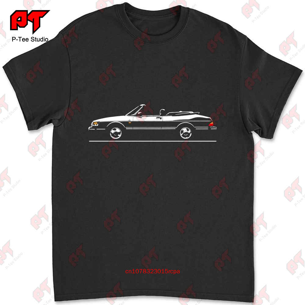 Saab 900 Cabrio Fans Cabriolet Turbo Convertible Tshirt WO9Q