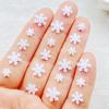 100pcs Resin Mini Cute Mini White Christmas Snowflakes Nail Art Flatback Rhinestone DIY Christmas Scrapbook Crafts