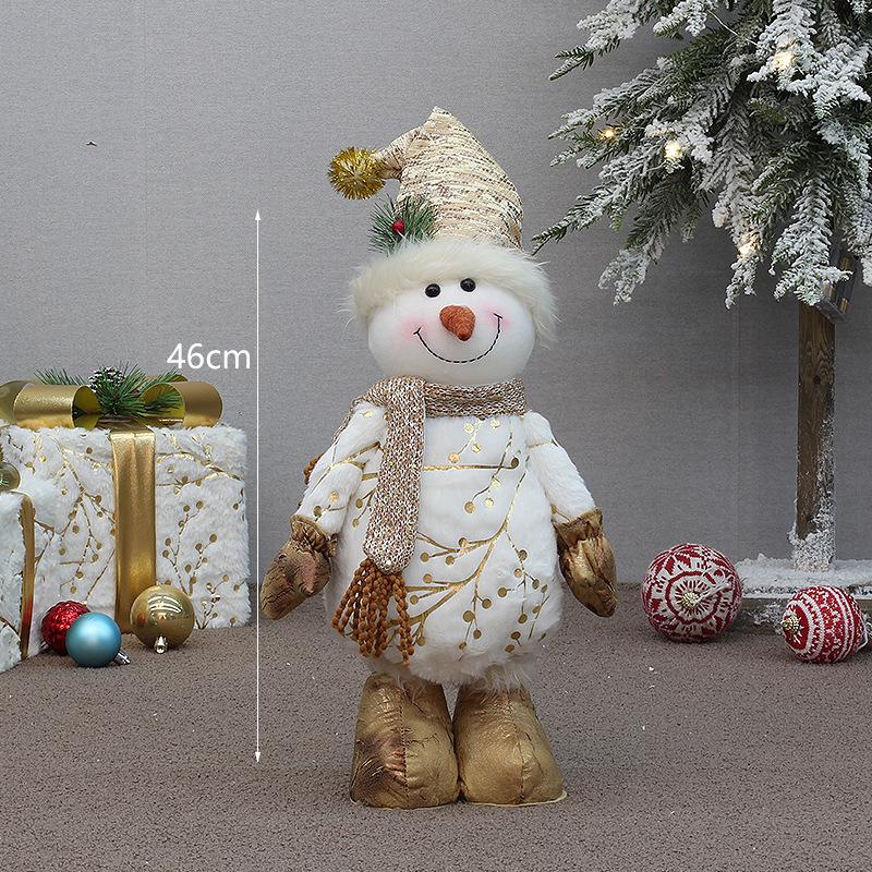 

Рождественская игрушка Снеговик - 48см/75см Текстильное искусство с принтом