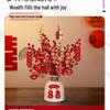 Bridal Wedding Gift Potted Plant Ornament for Living Room or Engagement Banquet Decor