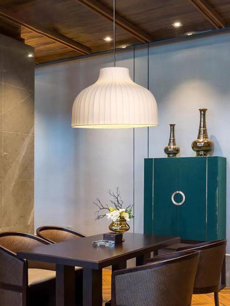 Italian style kitchen vintage decorative silk pendant lighting silk lamp shades chandeliers for living room bedroom chandelier