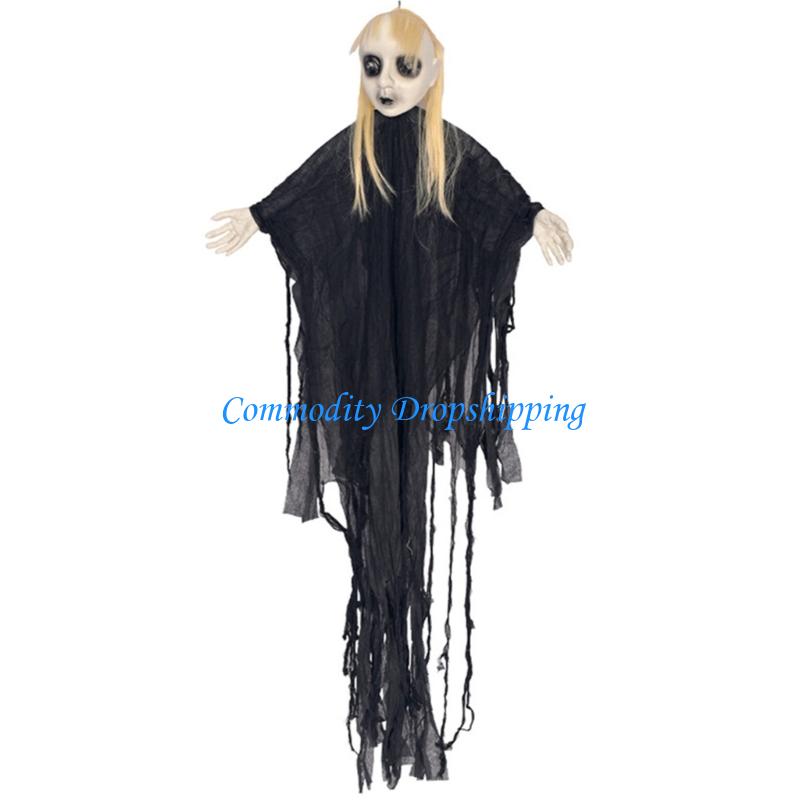 Y5JC Scary Skeleton Voice Decoration with Glowing Eye Activated Skeleton Sound Activated Skeleton For Indoor Decoration