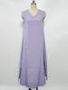 2025 Summer Sleeveless V-neck Maxi Dress - European & American Style, Elegant Long Dress with Side Slit for Women