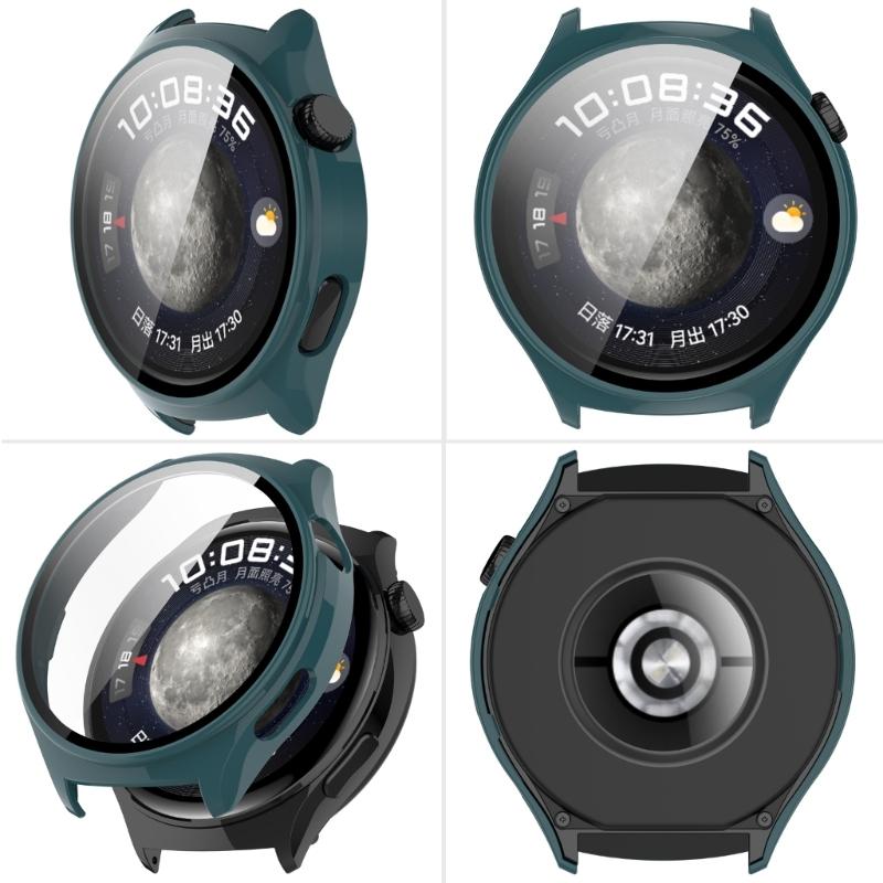 Screen Protector Case Full Coverage PC Protective Cover Washable Bumper Shells Skin for Watch 4 Smartwatch Replacement