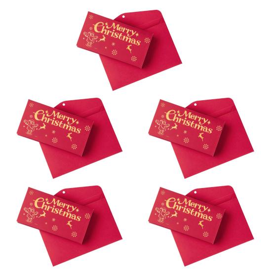 Christmas Cash Gift Envelopes with 6 Slots DIY Money Holder And Gift Card Organizer Holiday Surprise Cash Envelope for Men Women Girls Boys Kids