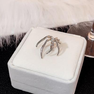 Gothic Punk Vintage Spider Ear Bone Clip Personality Hip Hop Insect Earrings For Women Girls  Party Festival Jewelry