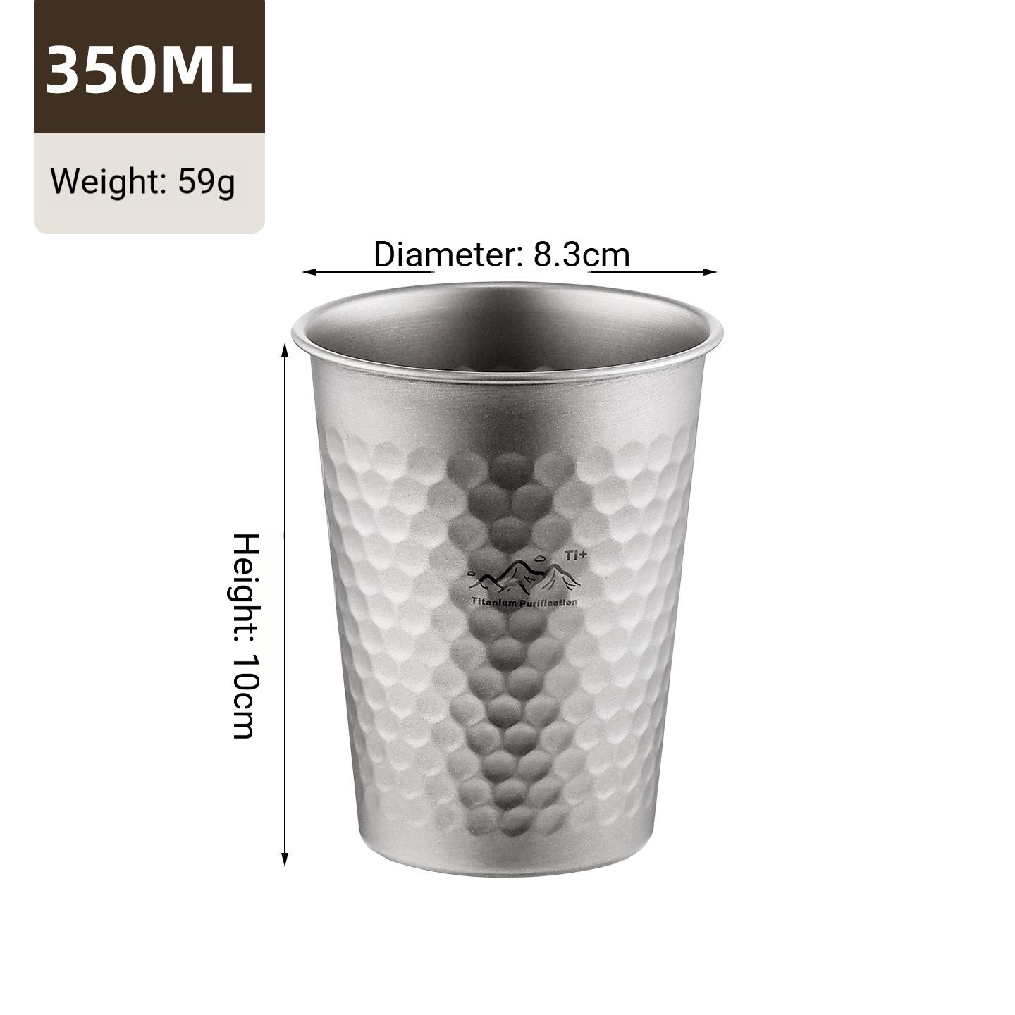 Пикниковая Кружка Титановая Очистка Пивная Кружка Портативная Ультралегкая Кофе Чай Соковые Чашки для Дома Улицы Пивная Кружка Молочная Кружка