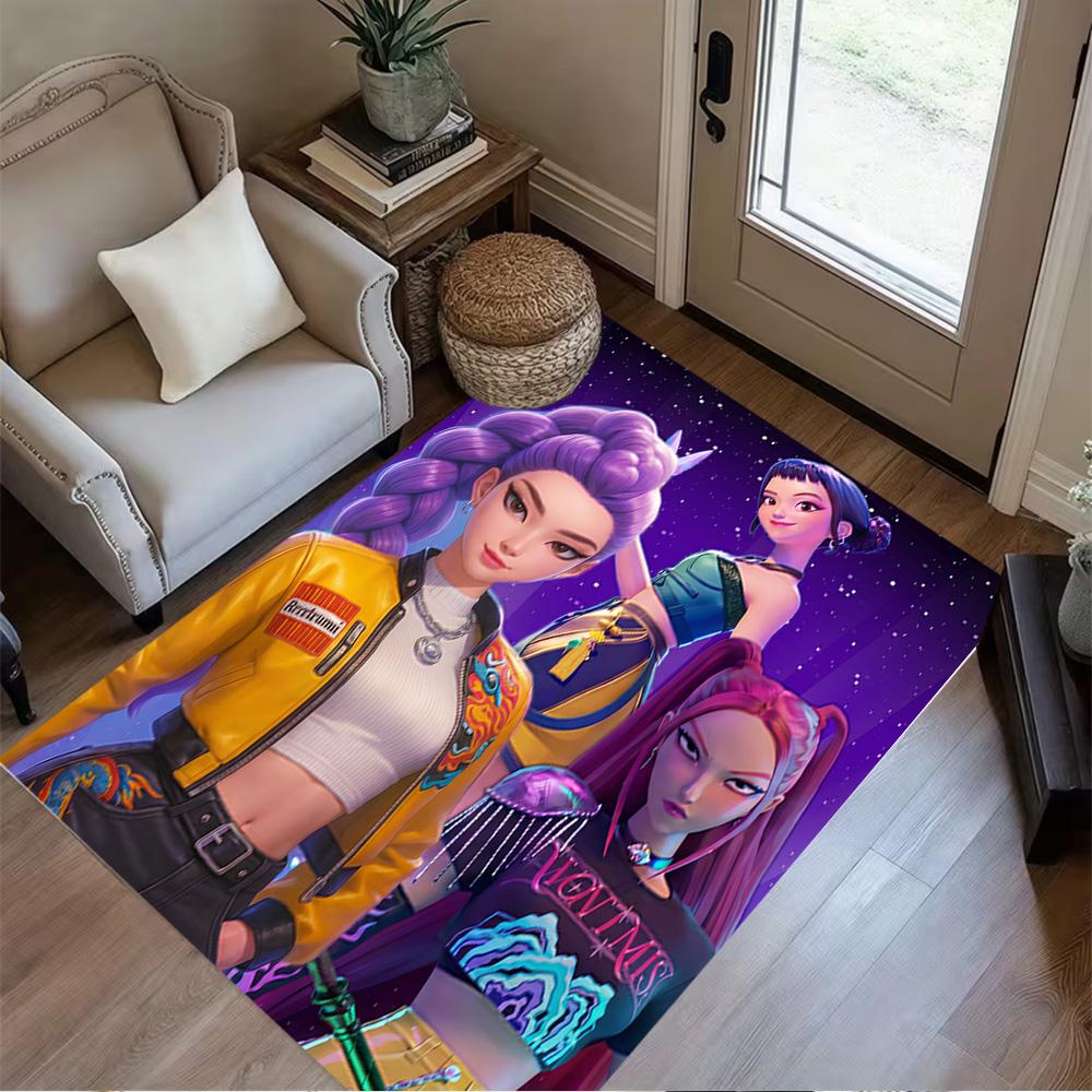 Galactic Glamour Squad Area Rug Suitable for Hallway Dormitory Decorate room Game Room Antislip Carpet Anime Office Decor Spiritual Gift