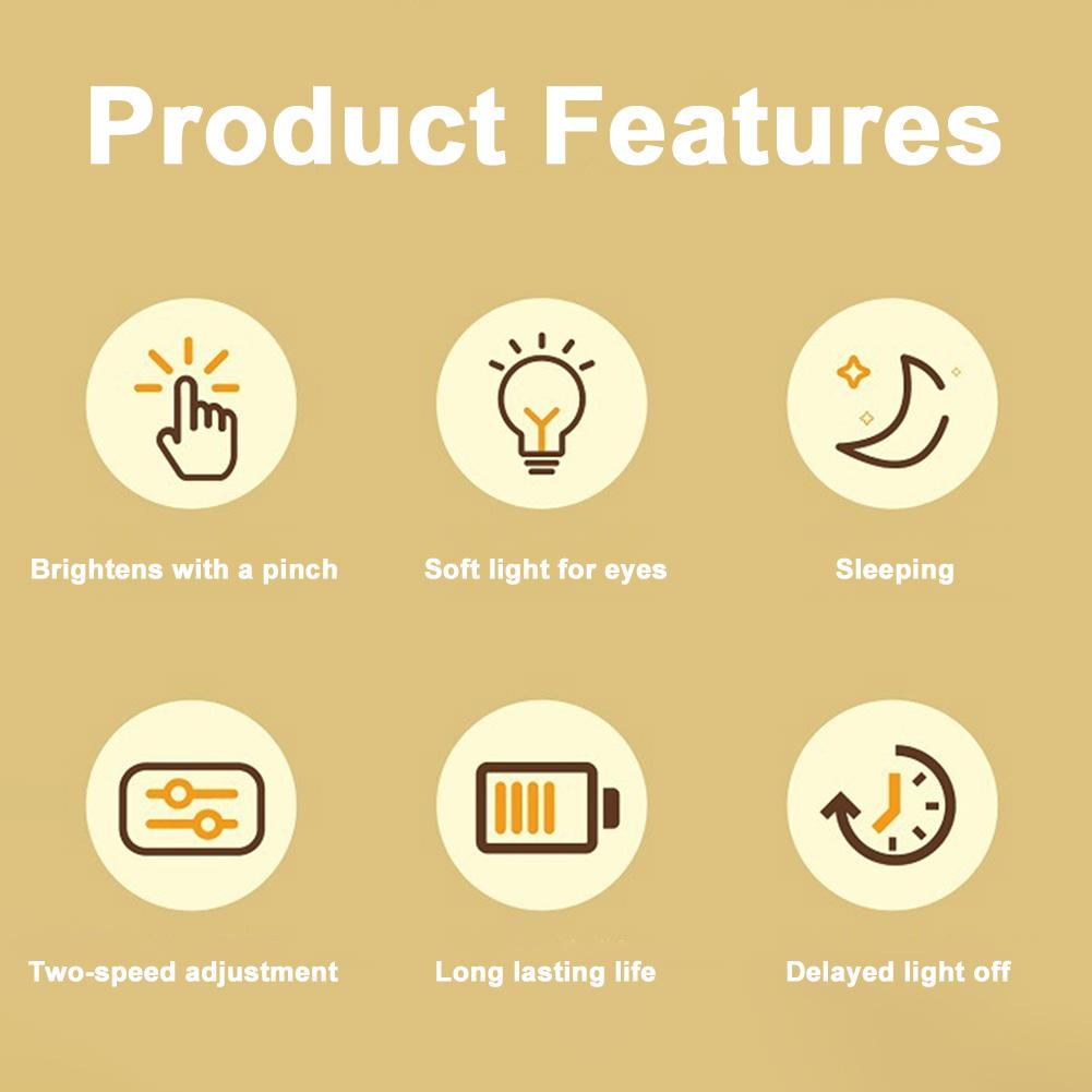 Capybara Night Light Cartoon Pat Light 2 Gear Silicone Sleeping Light USB Charging Nursery Nightlight for Home Bedroom Decor