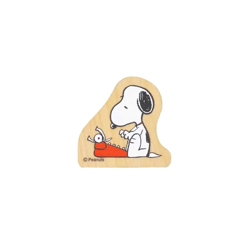 Children's Face Stamp Snoopy Wood Piece Snoopy Typewriter 2283-001