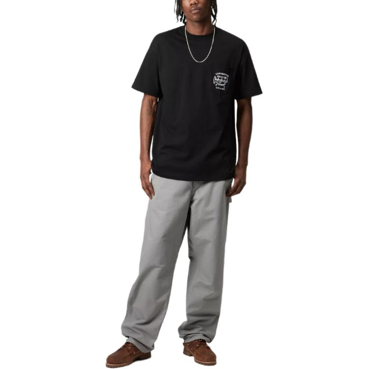 Carhartt WIP FW24 S/S Fragments Pocket T-Shirt Unisex T-Shirt Black I034407-0D2-XX