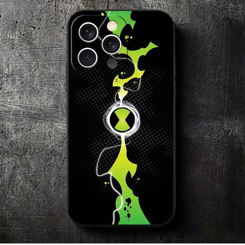 

Cartoon Ben 10 Soft Phone Case for iPhone 16 16E 17 Air 15 Pro Max 14 Plus 13 Mini 11 12 7 Black Cover Back Shell iPhone 14