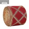 Xmas Gift Christmas Ribbon DIY Burlap Ribbon New Fabric Swirl Ribbon