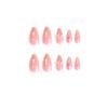 Pink Nail Patch Nail Patch White Love Starlight Rhinestone Nail Patch Fake Nail Patch
