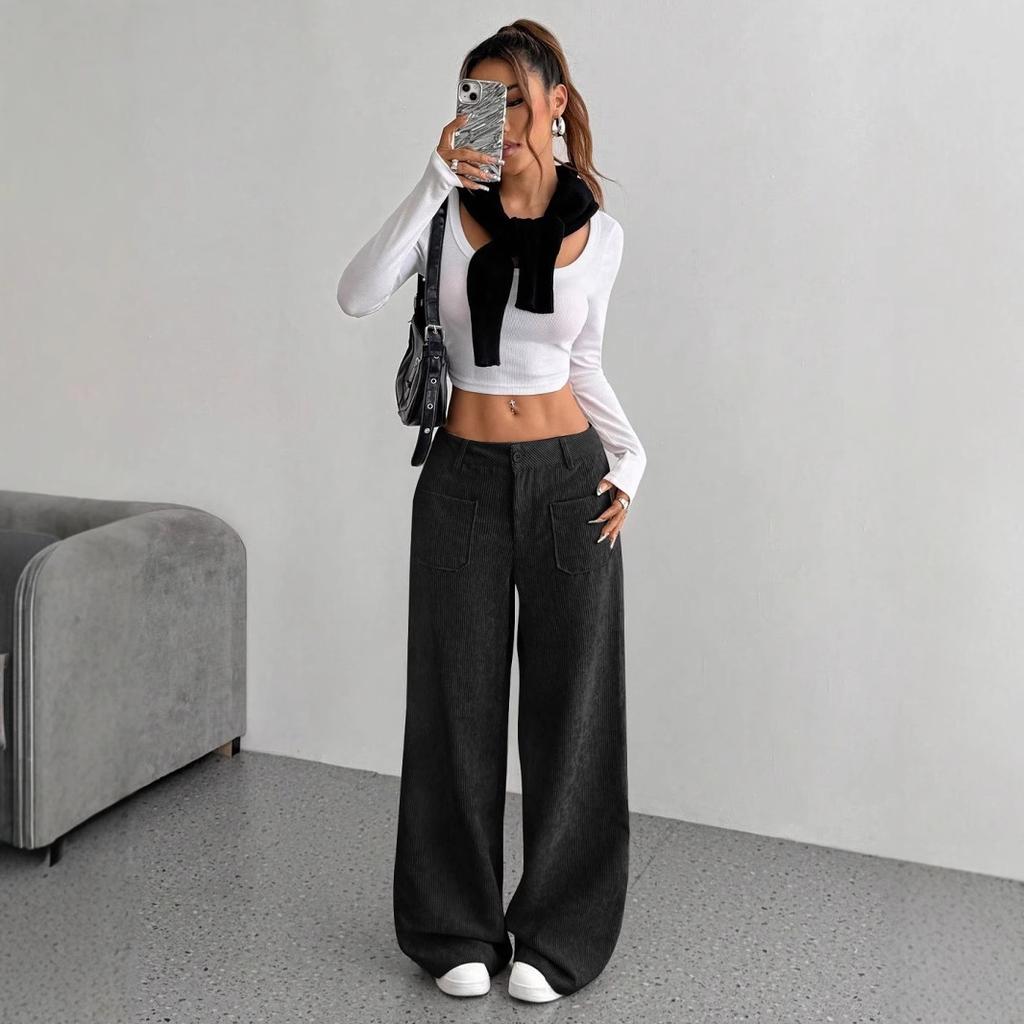 New Loose, Casual and Fashionable Autumn and Winter Pants with A Slimming Drape for Women