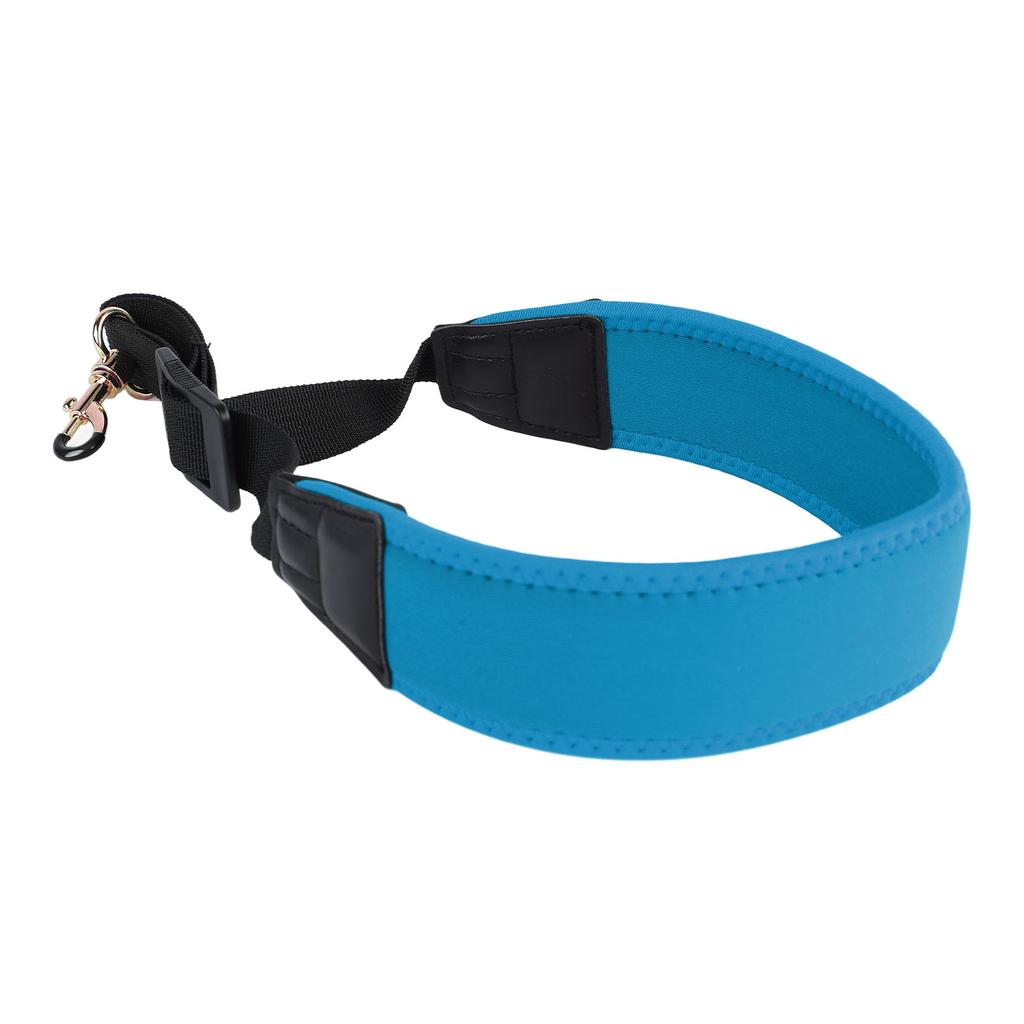 Sax Shoulder Strap Length Adjustable Comfortable Saxophone Single Shoulder Harness Replacement Blue
